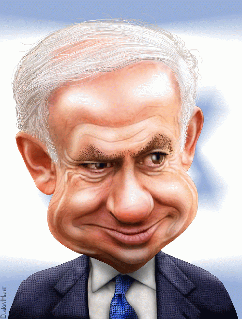 Benjamin Netanyahu - Caricature, From CreativeCommonsPhoto