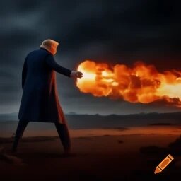 Trump Throws Flame, From Uploaded