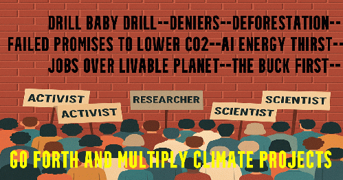 climate change fighters facing a fixed wall of resistance, From Uploaded
