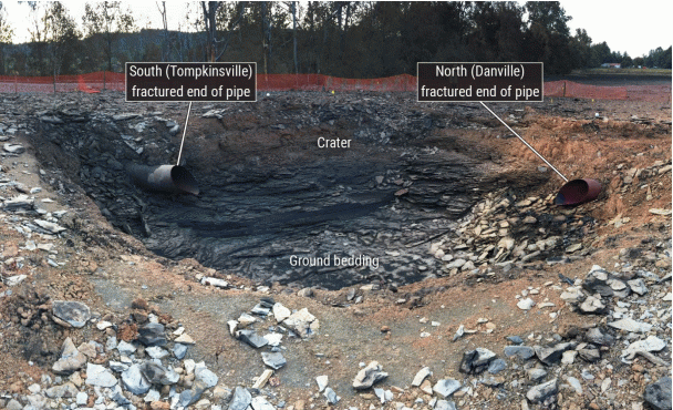 Figure 1. Lincoln County gas pipeline explosion crater, From Uploaded
