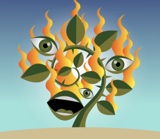 Burning bush still from 