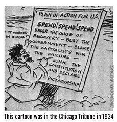 1934 Cartoon: Junk the constitution...declare a dictatorship, From CreativeCommonsPhoto